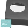 Dwellza Home Square Plastic Decorative Facial Tissue Box Cover Fits Any Vanity Countertop, Bedroom Dresser, Office, Or Bathroom Decor - 3 of 4