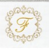 Linum Home Textiles 100% Turkish Cotton MONICA Gold Thread 2PC Embellished Hand Towel Set - 3 of 3