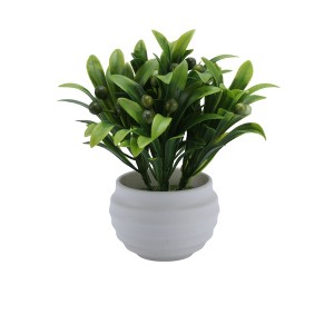 Unique Bargains Artificial Plants Mini Pinecone Plastic 2.17"x2.17"x5.51" 1 Pc - 1 of 4