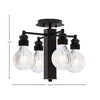 Toltec Lighting Edge 4 - Light Flush Mount in  Espresso - 2 of 2
