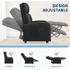 Recliner Chair for Adults,PU Leather Lazy Recliner Ergonomic Adjustable Single Sofa Enhanced with Side Pocket, Tall Back, Wide Arms Padded Seat - 3 of 4