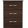 NicBex Farmhouse Nightstand with 3 Storage Drawers and Metal Handles 18 Inch Long End Table for Bedroom,Living Room - 3 of 4
