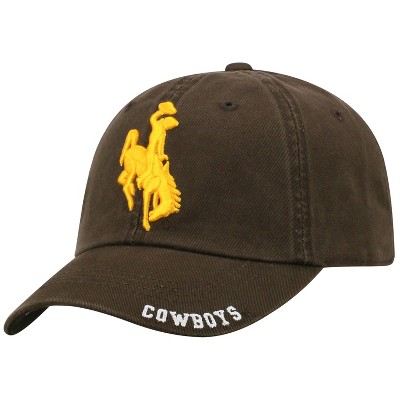 NCAA Wyoming Cowboys Unstructured Washed Cotton Hat: Adjustable Sports Team Apparel
