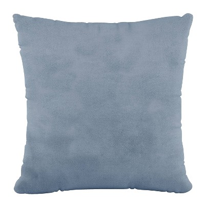 Polyester Square Pillow In Velvet Ocean - Skyline Furniture