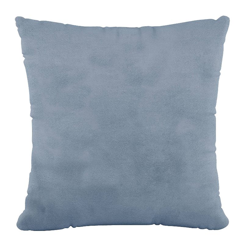 Polyester Square Pillow In Velvet Ocean - Skyline Furniture, 1 of 7