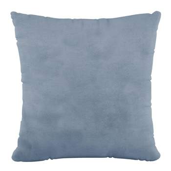 Polyester Square Pillow In Velvet Ocean - Skyline Furniture