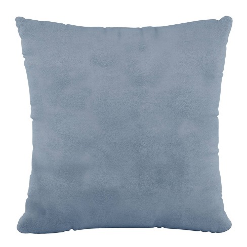 Polyester Square Pillow In Velvet Ocean - Skyline Furniture : Target