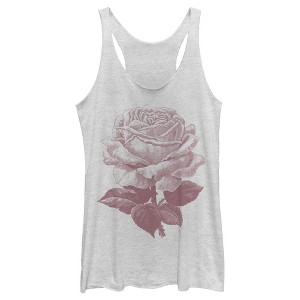 Women's Lost Gods Rose Sketch Racerback Tank Top - 1 of 4