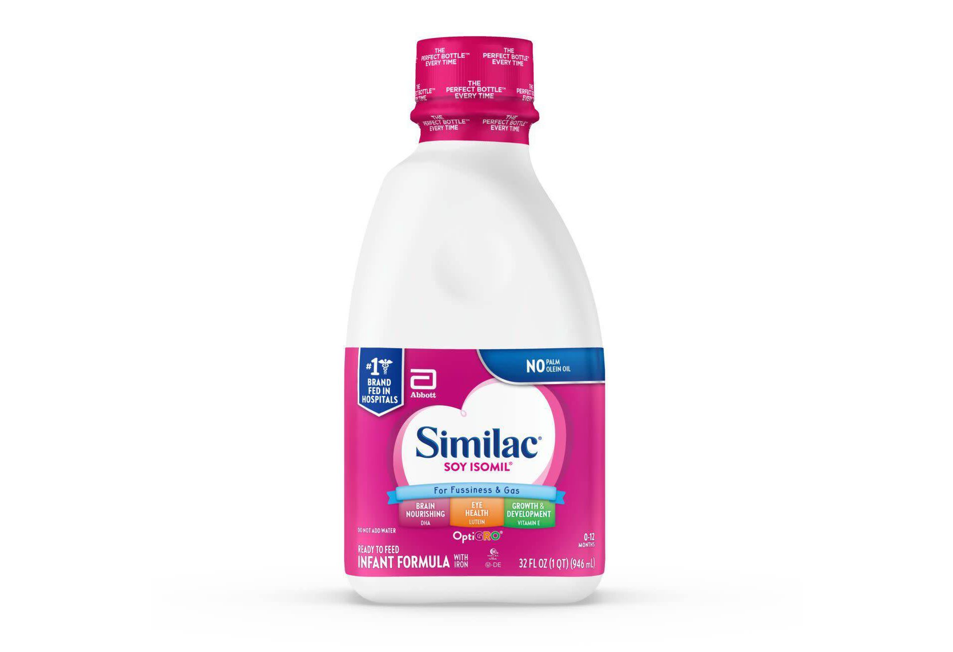 Similac Soy Isomil Ready to Feed Infant Formula - 32 fl oz: Kosher, Certified Gluten-Free, Halal