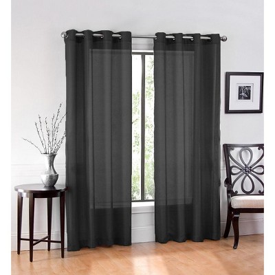 GoodGram Ultra Luxurious Elegant Sheer Grommet Curtain Panel