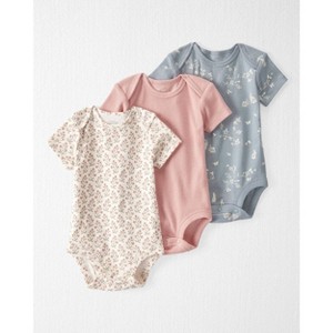 Little Planet by Carter's Organic Baby Girls' 3pk Bodysuit - 1 of 4