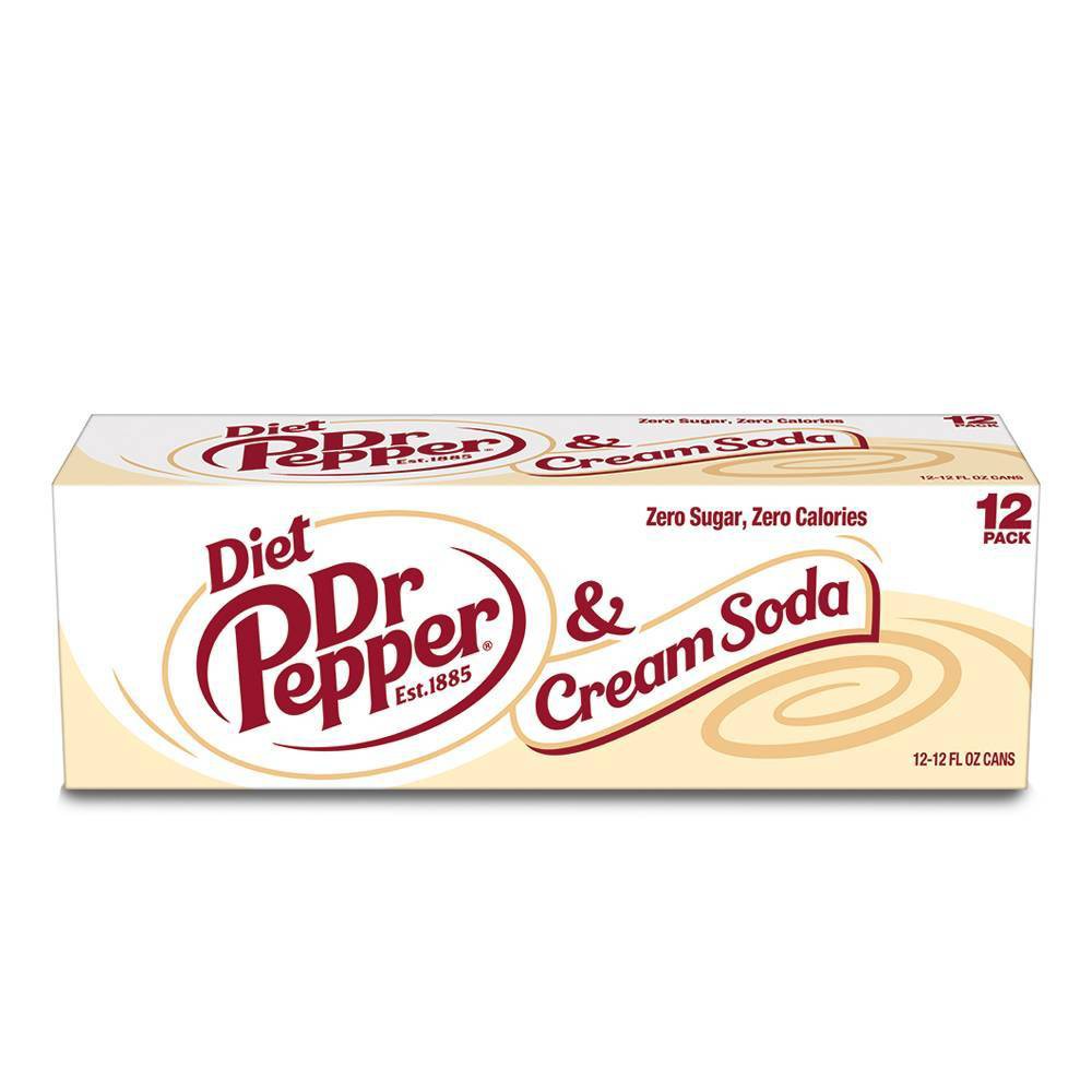 UPC 078000033571 product image for Diet Dr Pepper Cream Soda - 12pk/12 fl oz Cans | upcitemdb.com