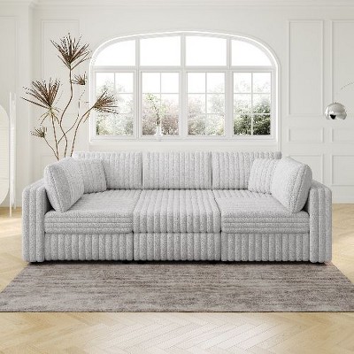 CAVINAS Soft Modular Sectional Sofa, Modern & Plush Sectional Couches -Living Room Furniture Loveseat Sofa for Bedroom, Living Room