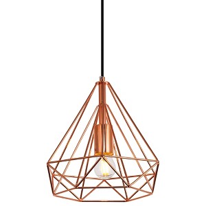 Elegant Lighting Jago Collection Pendant D9.8 H9.8 Lt:1 Copper Finish - 1 of 4