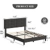 Full Upholstered Platform Bed with Adjustable Headboard. Heavy-Duty Wood Slat Support, Noise-Free, No Box Spring Needed & Easy Assembly. - 2 of 4
