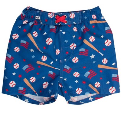 RuggedButts Toddler UPF50+ Americana Swim Trunks