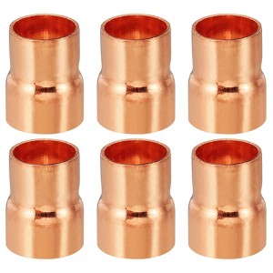 Unique Bargains Sweat Solder Connection Copper Reducing Coupling Pressure Plumb Fittings 6 Pcs - 1 of 4