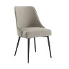Steve Silver 18" Set of 2 Olson Side Chairs Khaki: Upholstered, Metal Legs, Polyester Fabric - 2 of 4