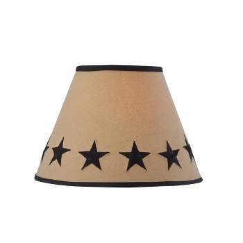 Park Designs Black Star Embroidered Shade - 10"