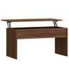 vidaXL Coffee Table Brown Oak Engineered Wood Medium Hidden Compartments - 2 of 4