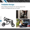 BodyMed Knee Walker for Leg and Foot Injuries with Dual Brakes, Detachable Fabric Basket & Knee Pad Cover – Collapsible and Adjustable Knee Scooter - 3 of 4
