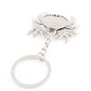 Unique Bargains Silver Tone Crustacean Shaped Stainless Steel Keyring Pendant 1 Pc - 2 of 4