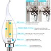 Luxrite Candelabra LED Light Bulbs 7W=100 Watt Equivalent, 800 Lumens, 4000K Cool White, Dimmable Chandelier Light Bulb, E12 Base 6 Pack - 3 of 4