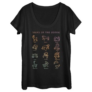 Women's Lost Gods Signs of the Zodiac T-Shirt - 1 of 4