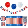 Patriate Party Themed Party Set for inside or out - 82 Piece USA Tableware & Party Supplies - 2 of 4