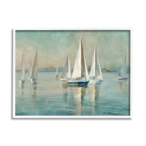 Stupell Industries Traditional Sailboats Water Lake Relaxed Nautical Painting - 1 of 4