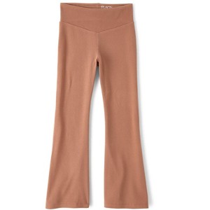 The Children's Place Girls Active Sueded Rib Flare Leggings - 1 of 3