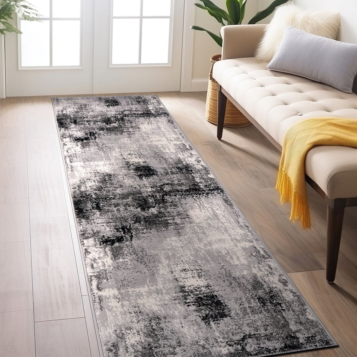 World Rug Gallery Dublin Contemporary Abstract Area Rug: Stain & Fade-Resistant, Low Pile, Indoor Use - thumbnail 2