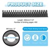 Unique Bargains Smooth Portable Plastic Rings Comb Binding Spines 10 Pcs - 2 of 4