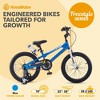 RoyalBaby Freestyle Children Kids Bicycle w/Handbrake, Training Wheels, and Water Bottle, for Boys and Girls Ages 3-10 - 3 of 4