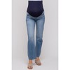 PinkBlush Light Blue Raw Hem Straight Maternity Jeans - 4 of 4