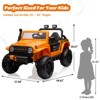 Yellow 24V Toddler Ride On Truck With Remote Control Full Suspension Two Seats Led Lights Bluetooth Music And Durable Wheels Yellow - 2 of 4