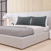 PiccoCasa Brushed Breathable Delicate Piping Roll Rim Zipper Closure Pillowcases 2 Pcs - 4 of 4