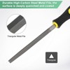 Unique Bargains Triangular Metal File High Carbon Steel PVC Grip Handle Hand Files - 2 of 4