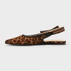 Women's London Sling Back Flats - A New Day™ Brown - 2 of 4