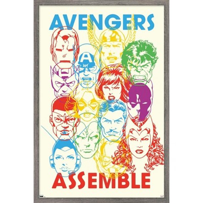 Trends International Marvel Avengers: Beyond Earth's Mightiest - Assemble Framed Wall Poster Prints