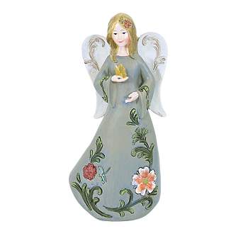 Preciosa Crystal Angel Figurine with Blue Accents Holding Star