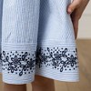 Hope & Henry Girls' Sleeveless Special Occasion Sun Dress with Bow Back Detail and Embroidery, Toddler - 3 of 4
