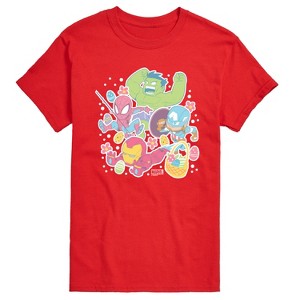Men's - Marvel - Avengers Easter Stickers Short Sleeve Graphic T-Shirt - 1 of 4