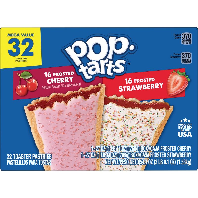 Pop-Tarts Frosted Cherry and Frosted Strawberry Pastry Variety Pack - 32ct / 54.1oz, 3 of 10