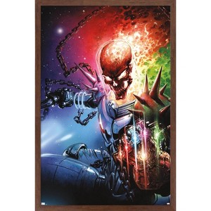 Trends International Marvel Ghost Rider - Cosmic Ghost Rider Destroys Marvel History #1 Framed Wall Poster Prints - 1 of 4