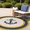 Unique Loom Outdoor Coastal Collection Area Rug - Anchor (' " x ' "  ) - 3 of 4
