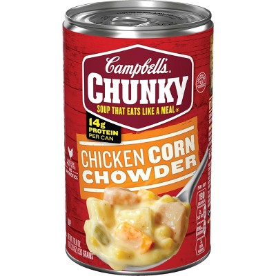 Campbell's Chunky Chicken Corn Chowder Soup - 18.8oz