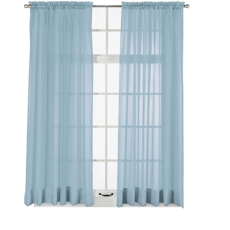 Collections Etc Elegance Sheer Window Curtain Panel, Single Panel,, 1 of 4