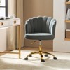 Belanda  Task Chair with Golden Base for Living Room and Office Room | KARAT HOME - 2 of 4