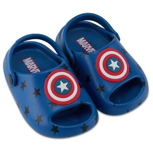 Marvel Spiderman Kids EVA Clog - Molded Open Toe EVA Clog Shoes for Boys & Girls Featuring Spiderman, Captain America, and Ironman - 1 of 4